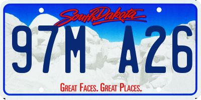 SD license plate 97MA26