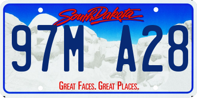 SD license plate 97MA28