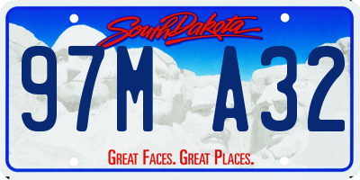 SD license plate 97MA32