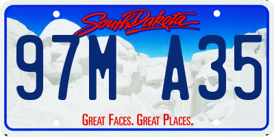 SD license plate 97MA35