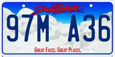 SD license plate 97MA36