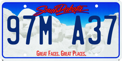 SD license plate 97MA37