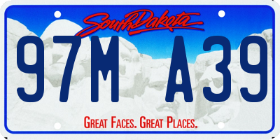 SD license plate 97MA39