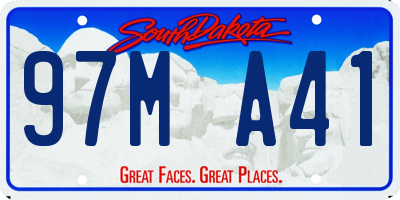 SD license plate 97MA41