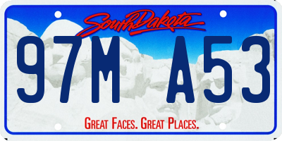 SD license plate 97MA53