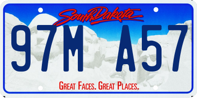 SD license plate 97MA57