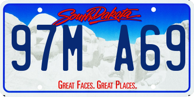 SD license plate 97MA69