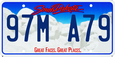SD license plate 97MA79
