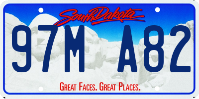 SD license plate 97MA82