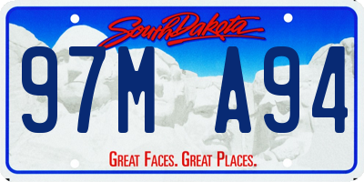 SD license plate 97MA94