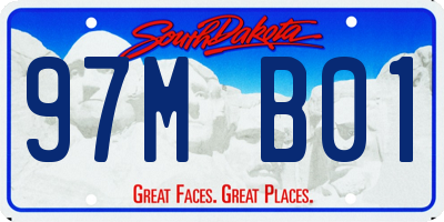 SD license plate 97MB01