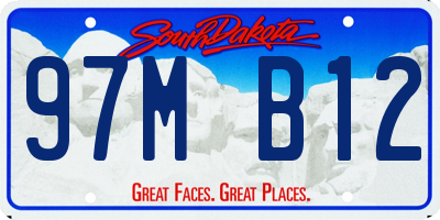 SD license plate 97MB12