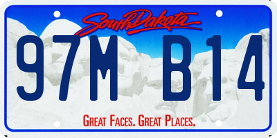 SD license plate 97MB14