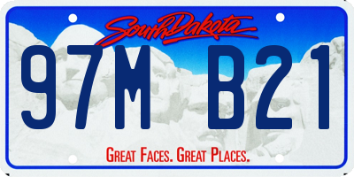 SD license plate 97MB21