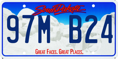 SD license plate 97MB24