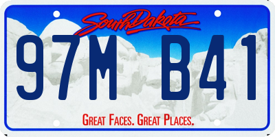 SD license plate 97MB41