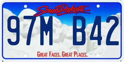 SD license plate 97MB42