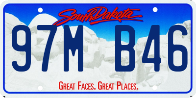 SD license plate 97MB46