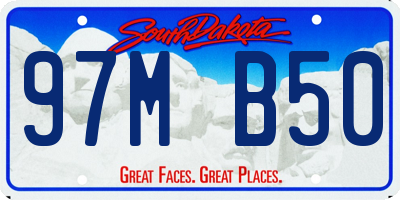 SD license plate 97MB50