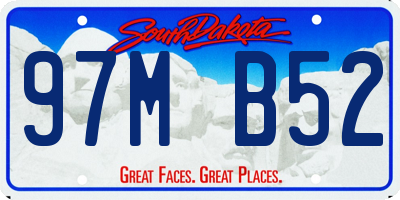 SD license plate 97MB52