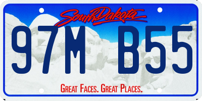 SD license plate 97MB55