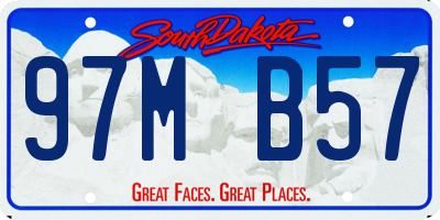 SD license plate 97MB57