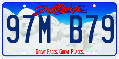 SD license plate 97MB79