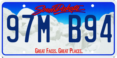 SD license plate 97MB94