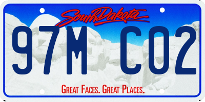 SD license plate 97MC02