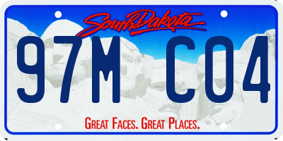 SD license plate 97MC04