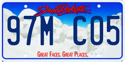 SD license plate 97MC05