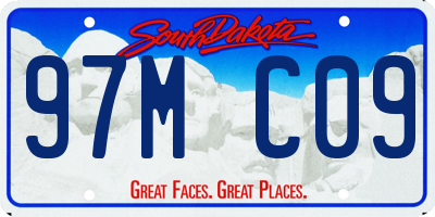 SD license plate 97MC09