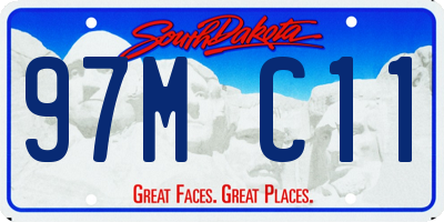 SD license plate 97MC11