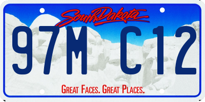 SD license plate 97MC12