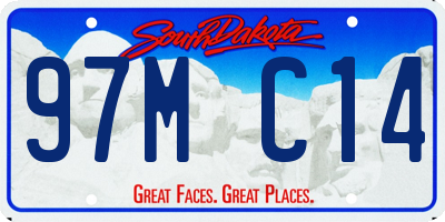 SD license plate 97MC14