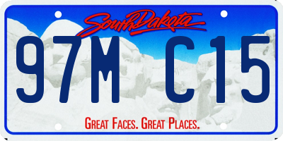 SD license plate 97MC15