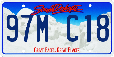 SD license plate 97MC18