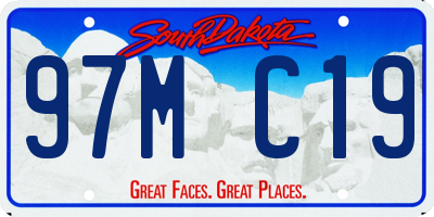 SD license plate 97MC19