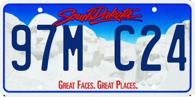 SD license plate 97MC24