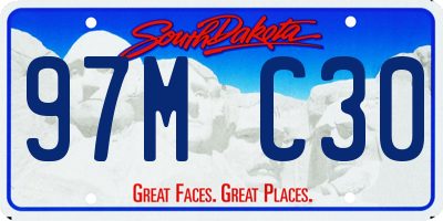 SD license plate 97MC30