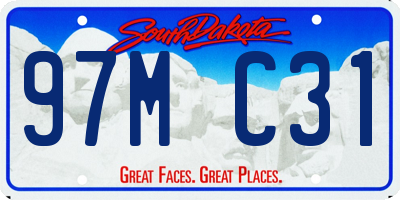 SD license plate 97MC31