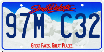 SD license plate 97MC32