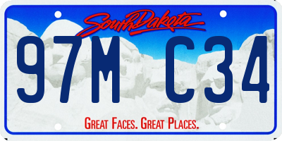 SD license plate 97MC34