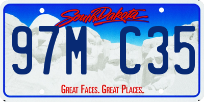 SD license plate 97MC35