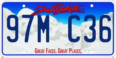 SD license plate 97MC36
