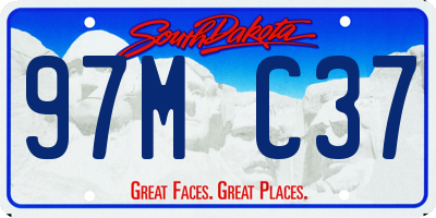SD license plate 97MC37