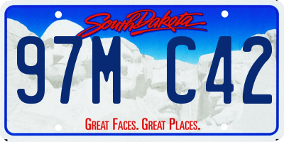 SD license plate 97MC42