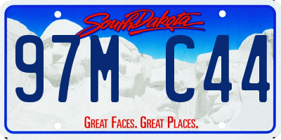 SD license plate 97MC44