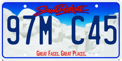 SD license plate 97MC45