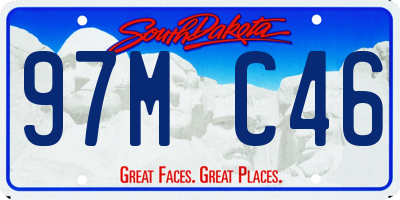 SD license plate 97MC46